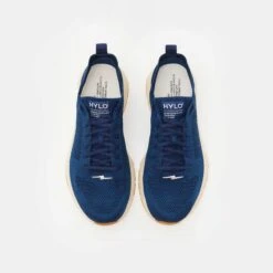 Women's Hylo Light Vegan Trainers | Blue & Sand -Women Clothing Store hylo athletics women s hylo light bluesand 30743531126897