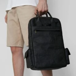 Verlan Vegan Leather Wood Backpack | Black -Women Clothing Store immaculate vegan verlan backpack black 30506172743793