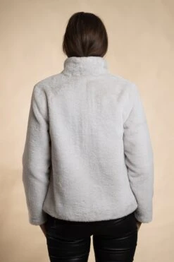 Reloved Ava Recycled Faux Fur Jacket | Soft Grey 13 Reloved Ava Recycled Faux Fur Jacket | Soft Grey -Women Clothing Store issy london reloved ava recycled faux fur jacket soft grey 30246524616817