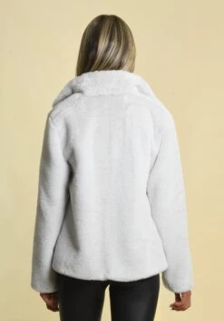 Reloved Ava Recycled Faux Fur Jacket | Soft Grey 17 Reloved Ava Recycled Faux Fur Jacket | Soft Grey -Women Clothing Store issy london reloved ava recycled faux fur jacket soft grey 30246524747889