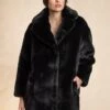 Reloved First Edition Greta Luxe Recycled Faux Fur Coat | Black -Women Clothing Store issy london reloved first edition greta luxe recycled faux fur coat black 30267943288945