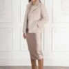 Signature Ava Recycled Vegan Fur Jacket | Pale Blush -Women Clothing Store issy london signature ava recycled faux fur jacket pale blush 30267945091185