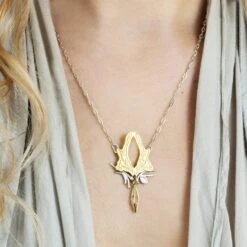 Fairtrade Yellow Gold Magpie Herkimer Necklace | 18ct -Women Clothing Store julia thompson jewellery fairtrade yellow gold magpie herkimer necklace 18ct 14760314372209