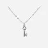 Recycled 925 Sterling Silver Key Pendant Necklace | Silver -Women Clothing Store julia thompson jewellery silver key pendant necklace 29790221271153