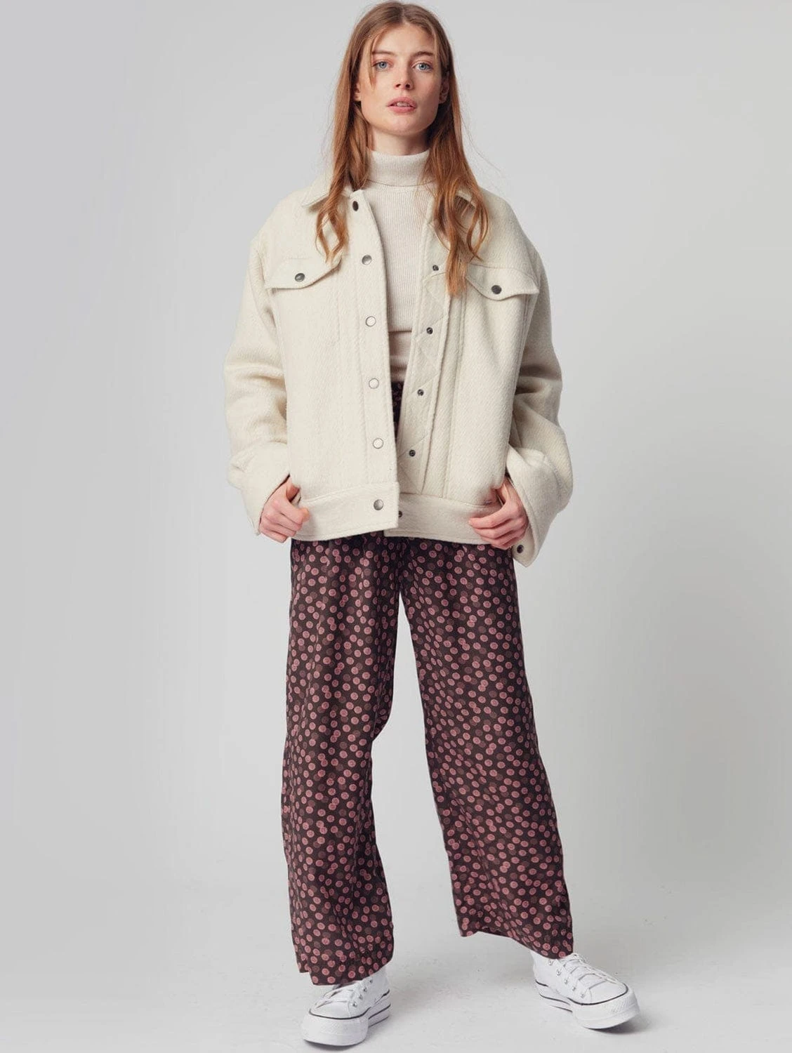 Komodo Aika Tencel Polka Dot Print Trousers | Pink 3 Komodo Aika Tencel Polka Dot Print Trousers | Pink