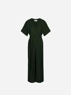 Komodo Astir Tencel™ & Linen Jumpsuit | Mountain Green