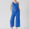Komodo Breezy Cupro Vegan Silk Culottes | Blue -Women Clothing Store komodo breezy cupro culottes blue 29726265704561