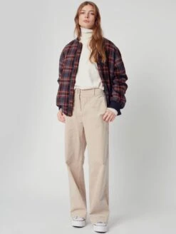 Komodo Misty Organic Cotton Bomber Jacket | Check