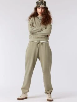 Komodo Evie Women's Organic Cotton Tracksuit Bottoms | Clay