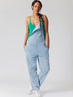 Komodo Joy Organic Cotton Denim Dungarees | Light Blue