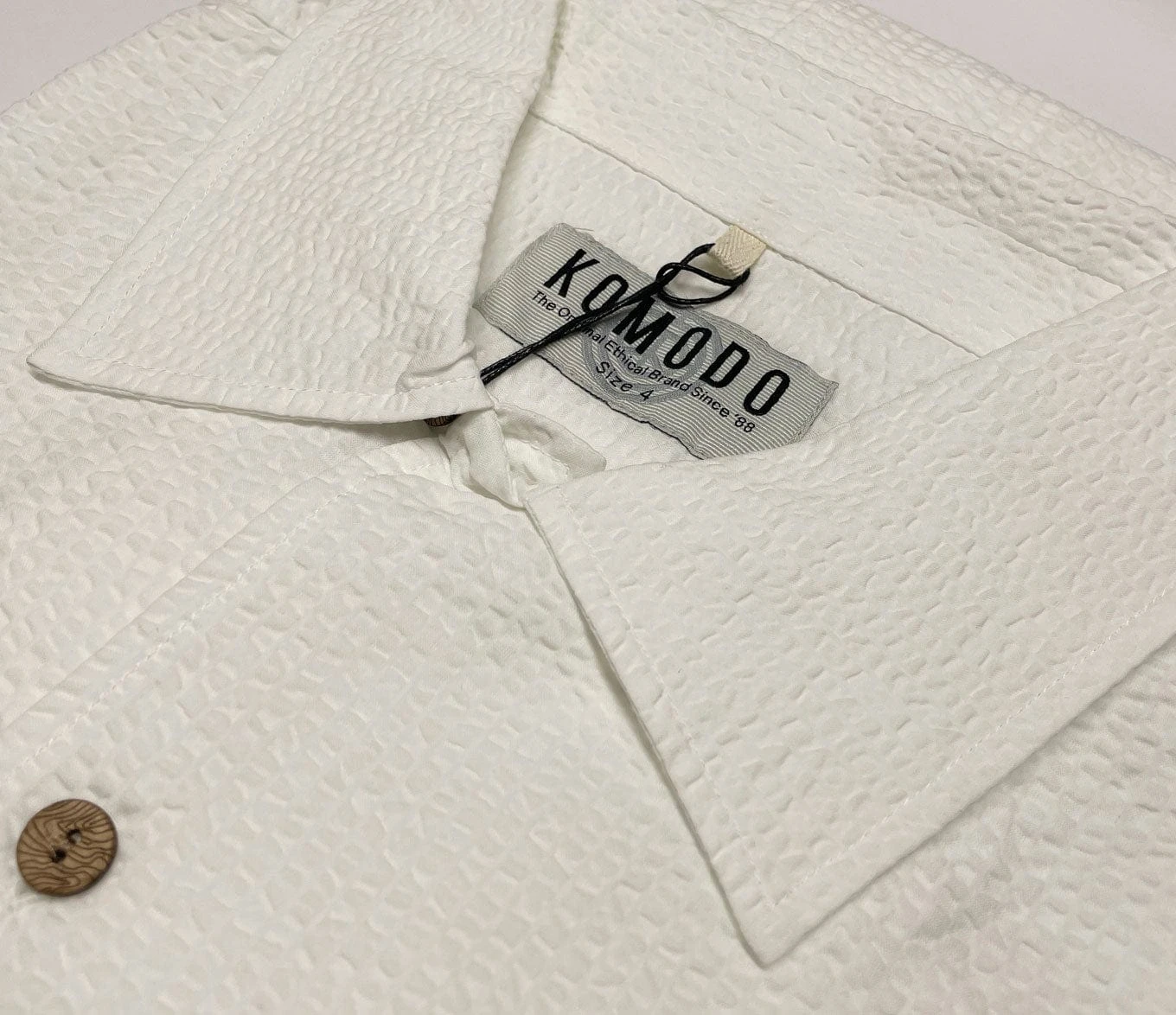 Komodo Kimono Organic Linen Shirt | Off White 7 Komodo Kimono Organic Linen Shirt | Off White - Image 5