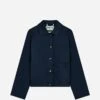 Komodo Lotus Patches Organic Cotton Jacket | Navy -Women Clothing Store komodo lotus patches organic cotton jacket navy 29730000732273