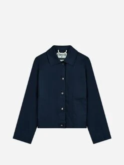 Komodo Lotus Patches Organic Cotton Jacket | Navy