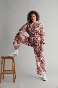 Komodo Nari Organic Cotton Palazzo Trousers | Poppy Red -Women Clothing Store komodo nari palazzo organic cotton trouser poppy red 30666307502193