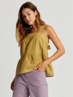 Komodo Caitlin Organic Cotton Top | Khaki
