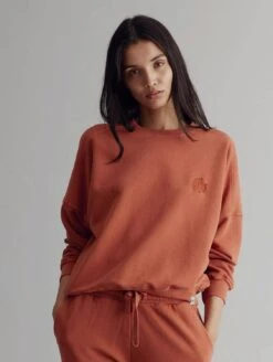 Komodo Dawn Organic Cotton Jumper | Clay