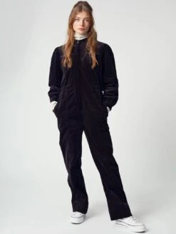Komodo Kawa Organic Cotton Corduroy Jumpsuit | Black