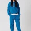 Komodo Evie Women's Organic Cotton Tracksuit Bottoms | Teal Blue -Women Clothing Store komodo size 2 uk 10 eur 38 evie women s organic cotton tracksuit bottoms teal blue 29817413435505