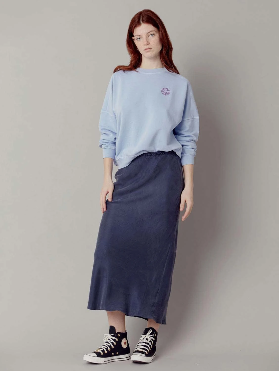 Komodo Rai Cupro & Lenzing™ Slip Skirt | Dark Navy 3 Komodo Rai Cupro & Lenzing™ Slip Skirt | Dark Navy