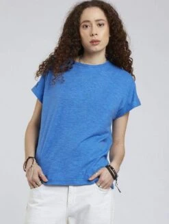 Komodo Sunrise Hemp & Organic Cotton T-Shirt | Cobalt Blue