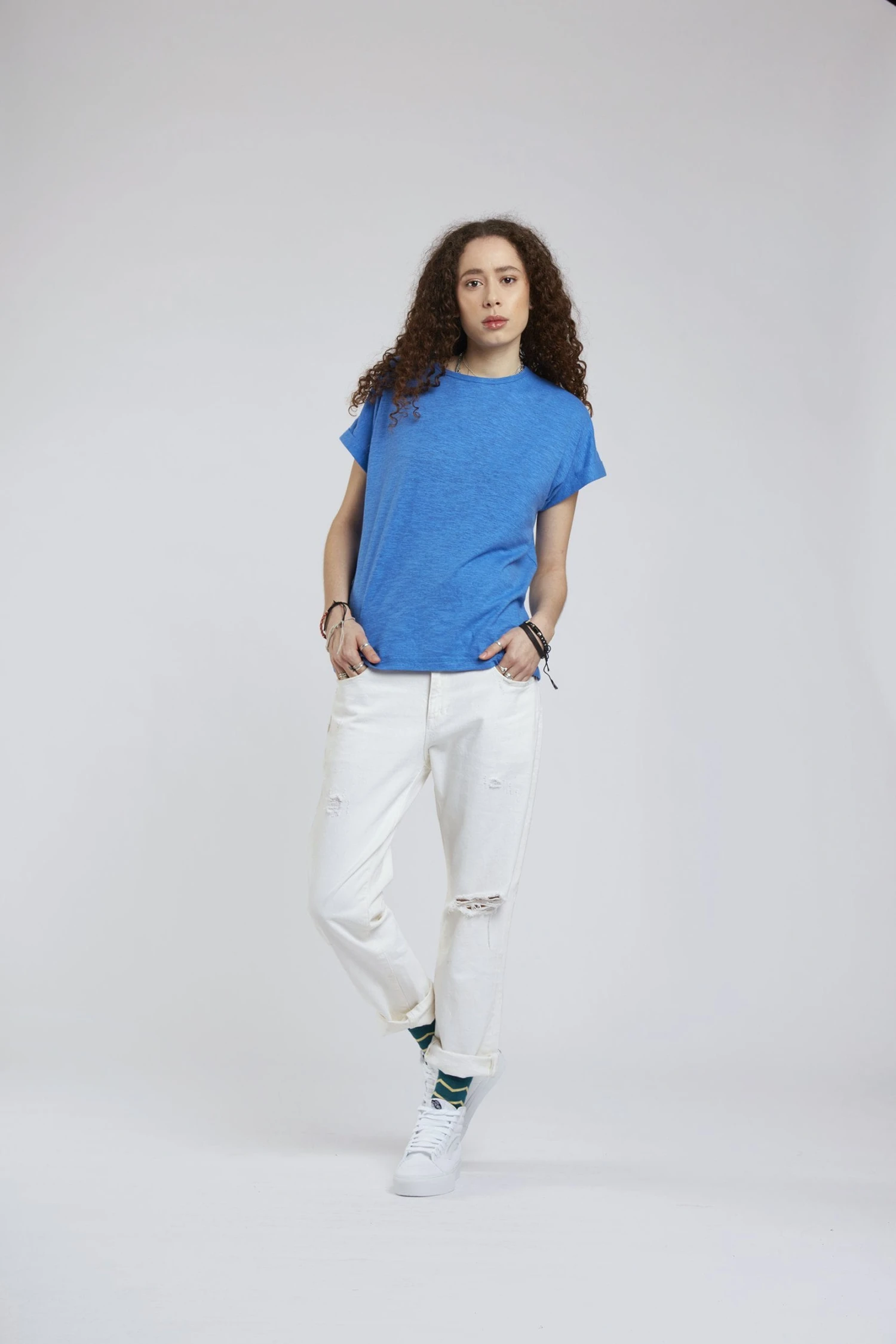 Komodo Sunrise Hemp & Organic Cotton T-Shirt | Cobalt Blue 4 Komodo Sunrise Hemp & Organic Cotton T-Shirt | Cobalt Blue - Image 2