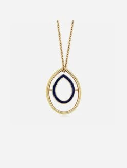 Apple Pip 925 Sterling Silver Spinning Necklace | 24ct Gold Plated