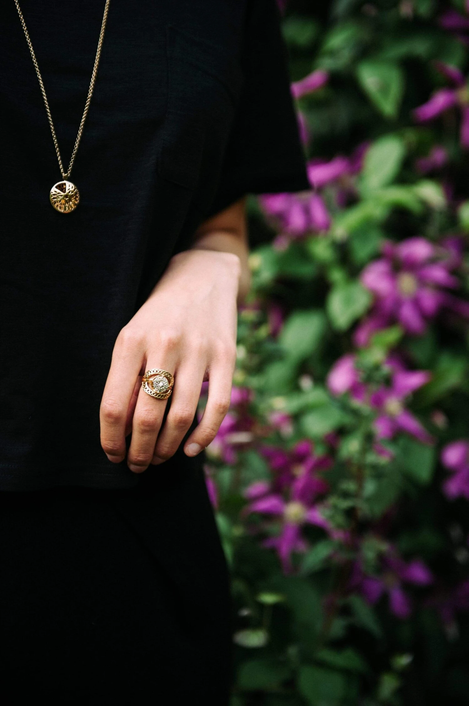 Seville 925 Sterling Silver Crescent Ring | 24ct Gold Plated 5 Seville 925 Sterling Silver Crescent Ring | 24ct Gold Plated - Image 3