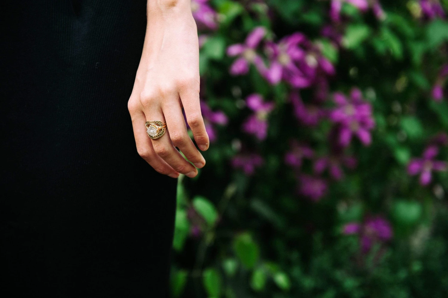 Seville 925 Sterling Silver Crescent Ring | 24ct Gold Plated 7 Seville 925 Sterling Silver Crescent Ring | 24ct Gold Plated - Image 5