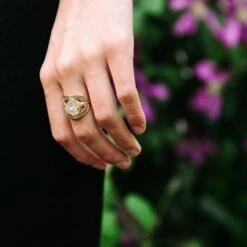 Seville 925 Sterling Silver Crown Ring | 24ct Gold Plated -Women Clothing Store little by little seville crown ring gold and silver 29221884526705