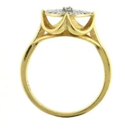 Seville 925 Sterling Silver Crown Ring | 24ct Gold Plated -Women Clothing Store little by little seville crown ring gold and silver 29222312476785