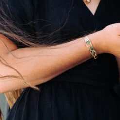 Wedge 925 Sterling Silver Bangle | 24ct Gold Plated -Women Clothing Store little by little wedge bangle 29222051217521