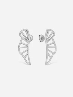 Wedge 925 Sterling Silver Drop Earrings