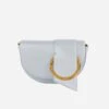 Mela Luna Apple Leather Vegan Shoulder Bag |Blu Ciel -Women Clothing Store mela luna apple leather vegan shoulder bag blu ciel 30792979906673