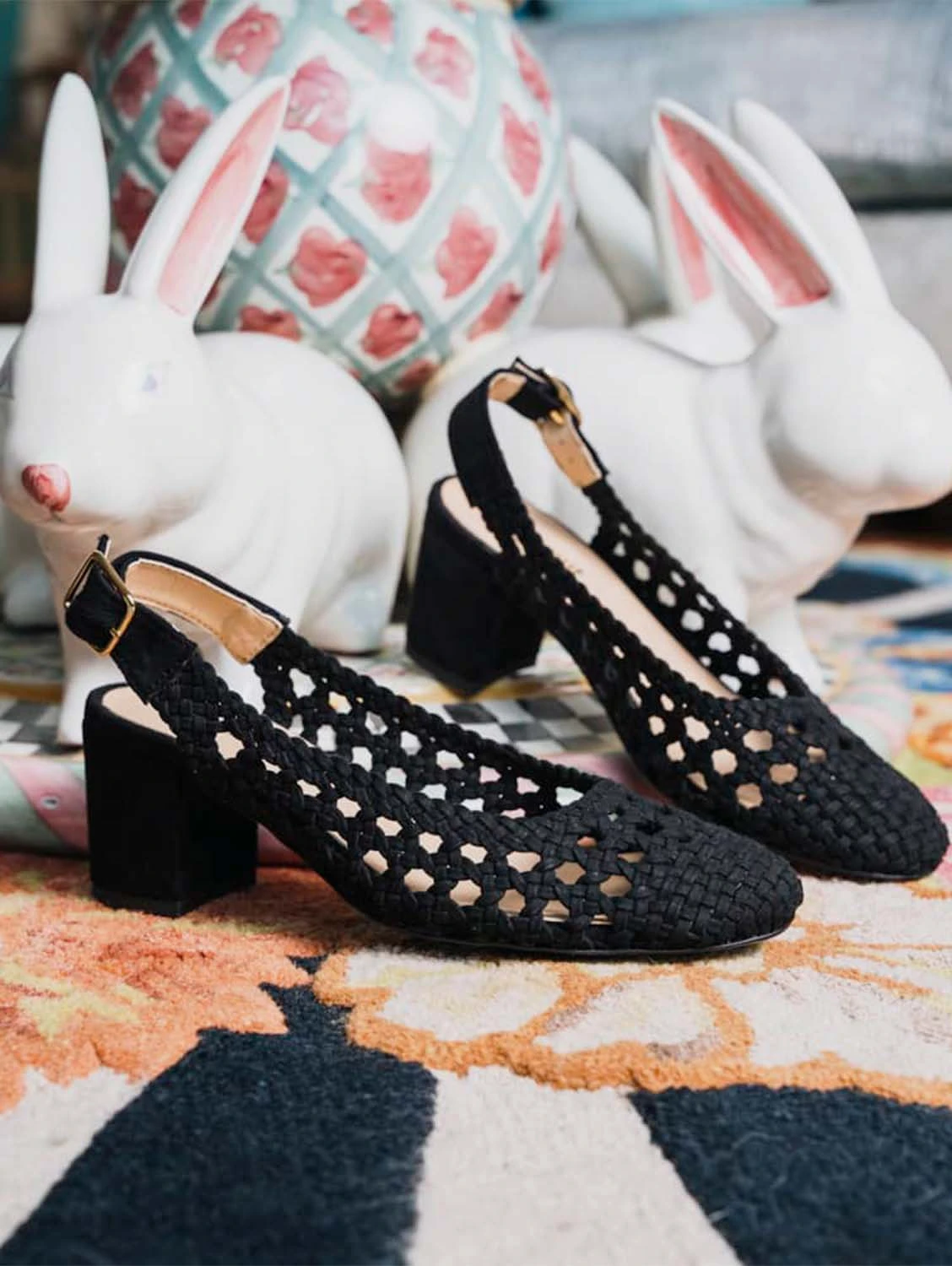 Firefly Recyled Vegan Heeled Pumps | Black 3 Firefly Recyled Vegan Heeled Pumps | Black