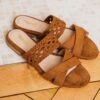 Mistral Recycled Vegan Slide-On Sandals | Hazelnut 2 Mistral Recycled Vegan Slide-On Sandals | Hazelnut -Women Clothing Store minuit sur terre 42 mistral recycled vegan slide on sandals hazelnut 30642618925169