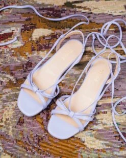 Dora Vegan Recycled Grain Sandals | Lavender -Women Clothing Store minuit sur terre dora lavande 30709064695921