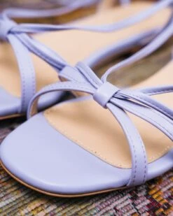 Dora Vegan Recycled Grain Sandals | Lavender -Women Clothing Store minuit sur terre dora lavande 30709064761457