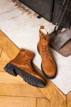 Jupiter Lace-up Vegan Suede Ankle Boots | Hazelnut -Women Clothing Store minuit sur terre jupiter noisette 30160931881073