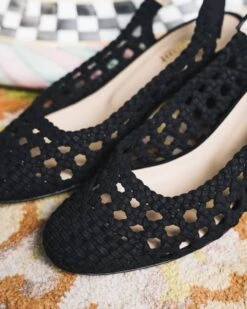 Firefly Recyled Vegan Heeled Pumps | Black 10 Firefly Recyled Vegan Heeled Pumps | Black -Women Clothing Store minuit sur terre luciole noir 30645642985585