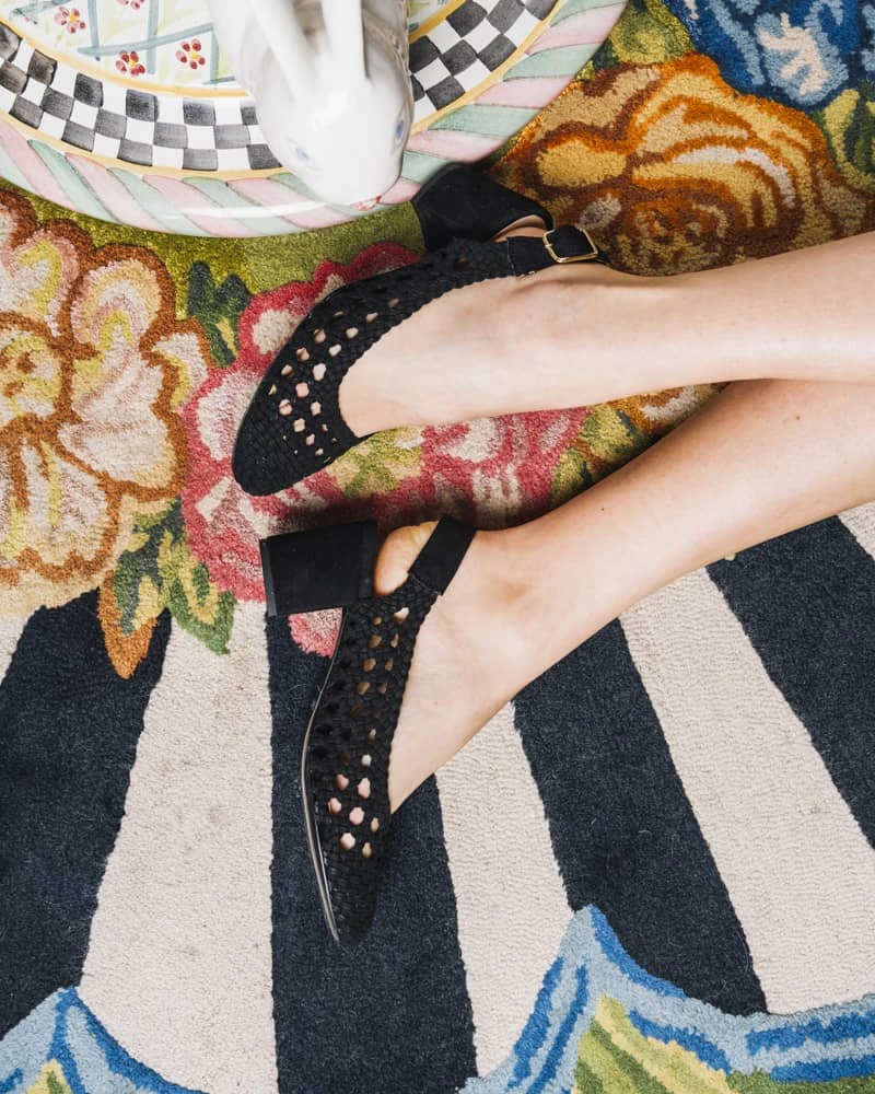 Firefly Recyled Vegan Heeled Pumps | Black 7 Firefly Recyled Vegan Heeled Pumps | Black - Image 5