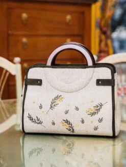 Mini Kayamb Embroidered Vegan Handbag | Mimosa