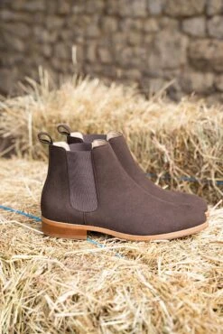 Taiga Vegan Suede Chelsea Boots | Chocolate -Women Clothing Store minuit sur terre taiga chocolat 29813056503921