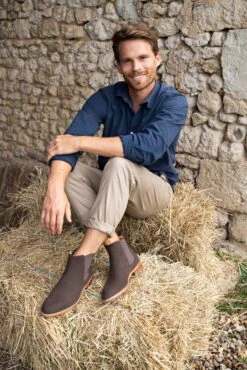 Taiga Vegan Suede Chelsea Boots | Chocolate -Women Clothing Store minuit sur terre taiga chocolat 29813056602225