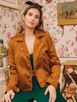 Alex Recycled Vegan Zip Jacket | Hazelnut
