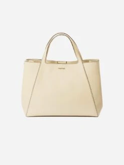 Anita Apple Leather Vegan Handbag | Cream