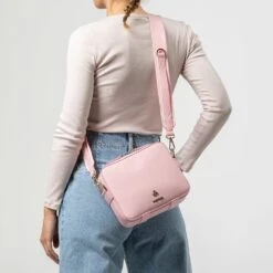 Dalila Apple Leather Vegan Crossbody Bag | Confetti Pink -Women Clothing Store mio mojo dalila 30290927878257