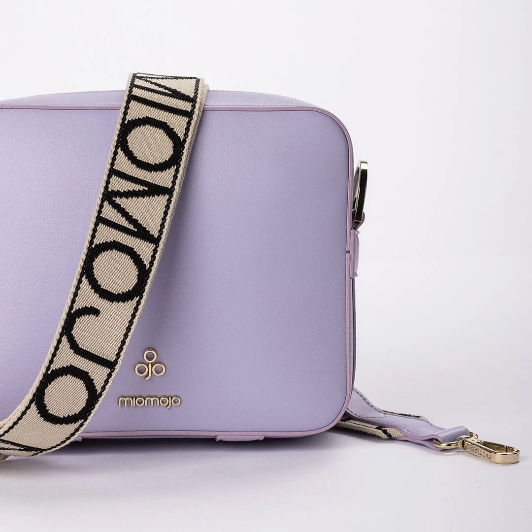 Dalila Apple Leather Vegan Crossbody Bag | Lavender 6 Dalila Apple Leather Vegan Crossbody Bag | Lavender - Image 4