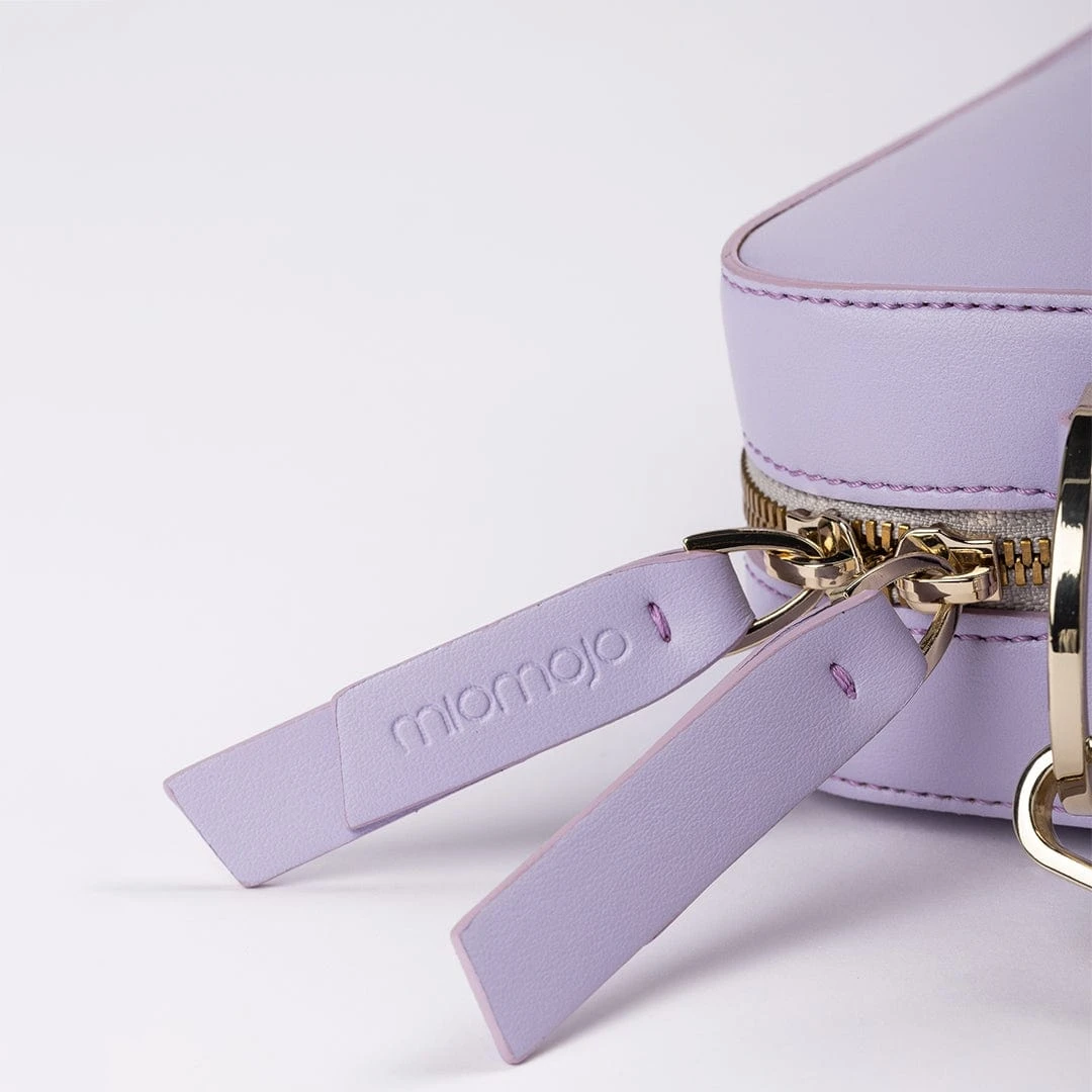 Dalila Apple Leather Vegan Crossbody Bag | Lavender 8 Dalila Apple Leather Vegan Crossbody Bag | Lavender - Image 6