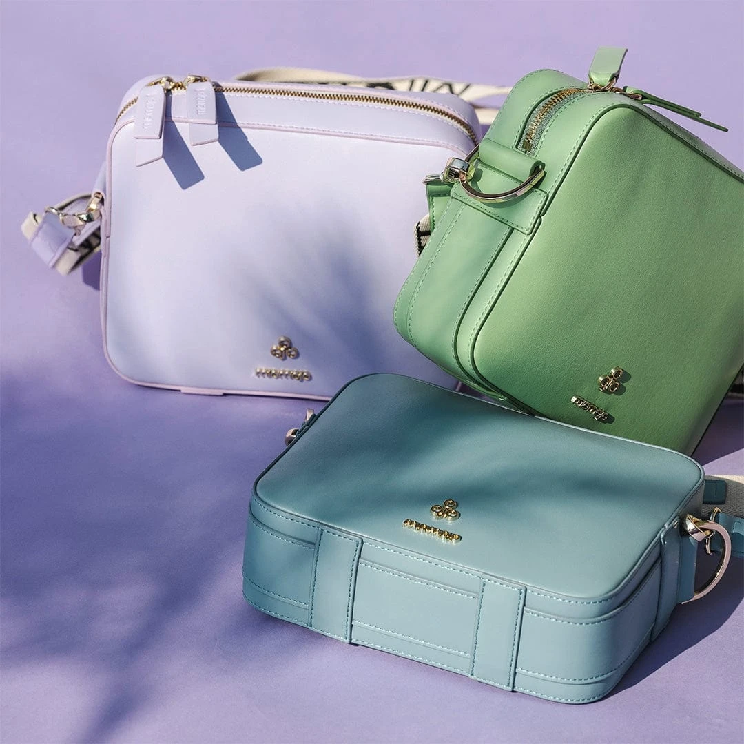 Dalila Apple Leather Vegan Crossbody Bag | Lavender 9 Dalila Apple Leather Vegan Crossbody Bag | Lavender - Image 7