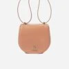 Iris Apple Leather Vegan Mini Saddle Bag| Nude -Women Clothing Store mio mojo iris 30303199297649